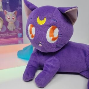 SAILOR MOON NIB/NWOT Artemis, Diana Figure + Luna 20" Plushie